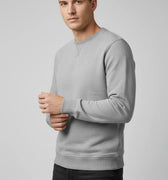 Crew Neck Sweatshirt For Men - Light Grey - MEME