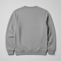 Crew Neck Sweatshirt For Men - Light Grey - MEME