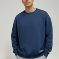Crew Neck Sweatshirt For Men - Blue - MEME