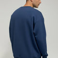 Crew Neck Sweatshirt For Men - Blue - MEME
