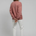 Crew Neck Sweatshirt For Women - Ash Rose - MEME