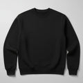 Crew Neck Sweatshirt For Women - Black - MEME