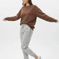 Crew Neck Sweatshirt For Women -Pine Cone - MEME