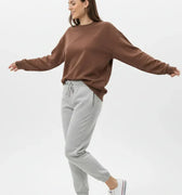 Crew Neck Sweatshirt For Women -Pine Cone - MEME