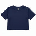 Cropped Active Tee For Women - Navy Blue - MEME