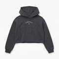 Cropped Hoodie for Girls - Charcoal Grey - MEME