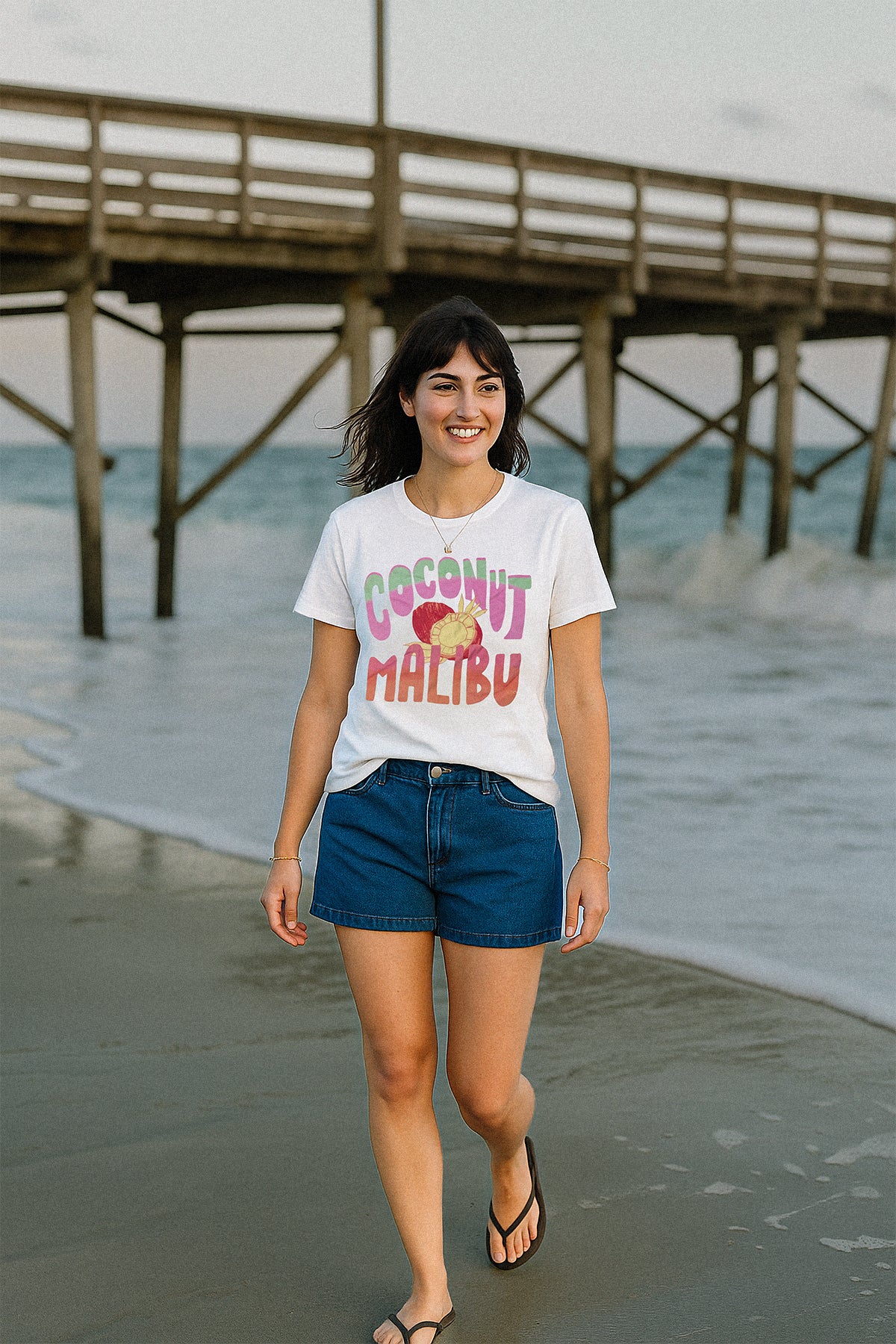 Malibu T-Shirt For Women - White