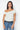 Half Shoulder Top For Women - Ecru