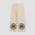 Embroided Pant For Women Bone - Trouser Front