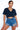 V Neck Crop-Top For Women - Black