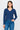 V Neck Shirt For Women - Navy