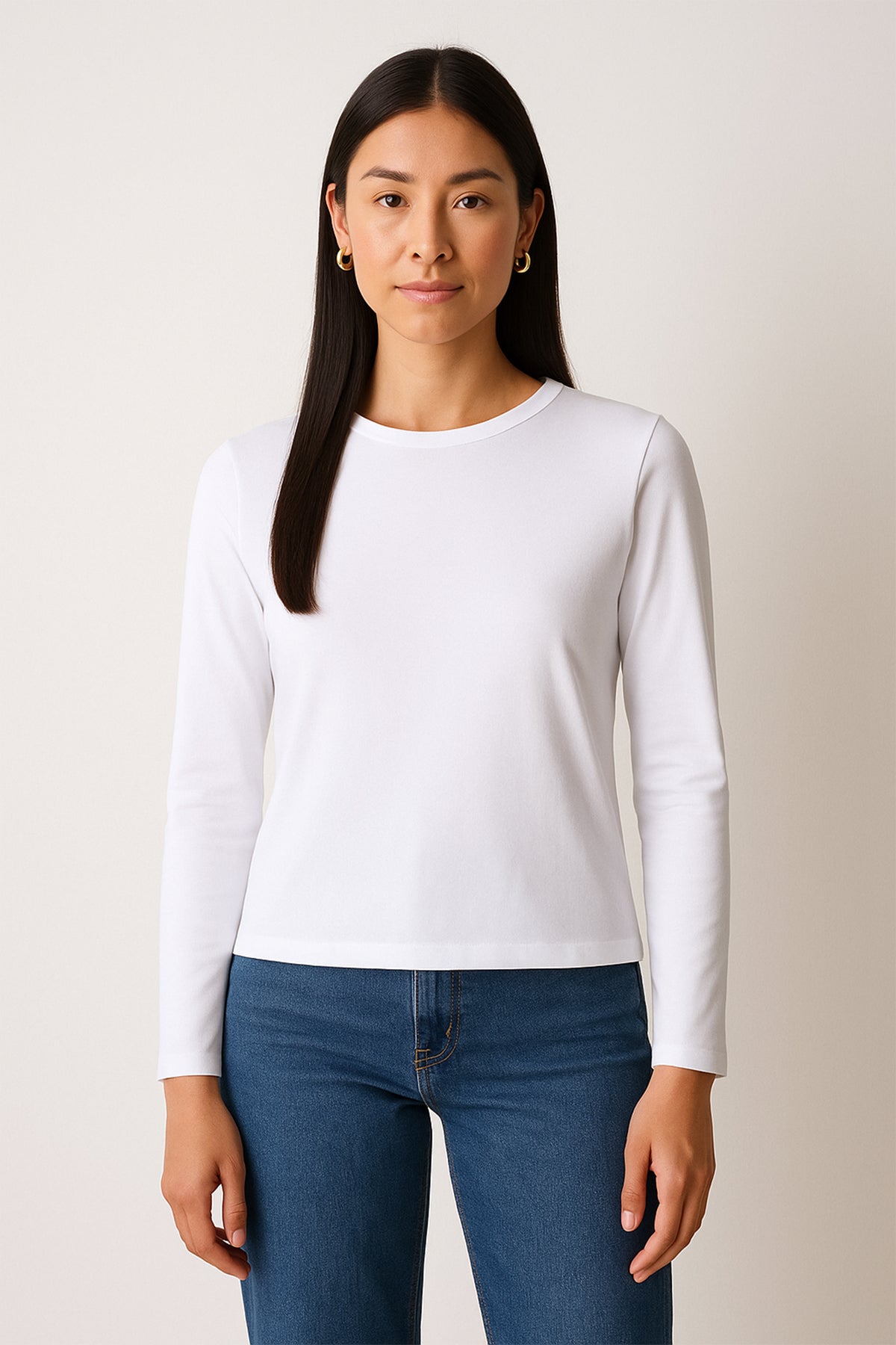 Basic T-Shirt For Women - White