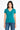 Basic V Neck T-Shirt For Women - Green