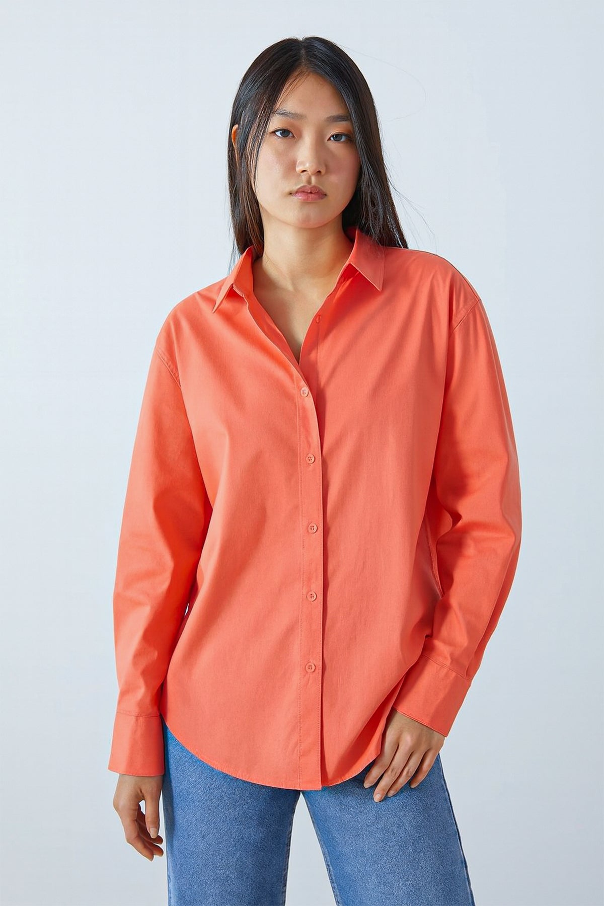 Kimba Basic Shirt For Women - Honeysuckle
