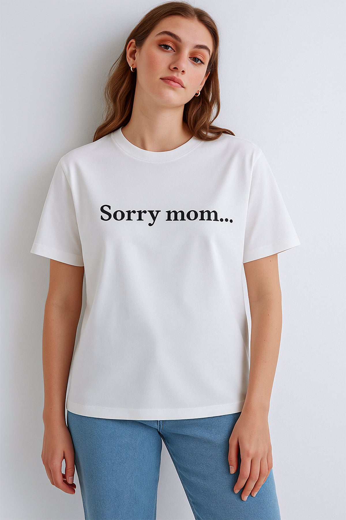 Printed T-Shirt For Women - White