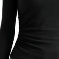 Solid Black Top For Women - Black - MEME