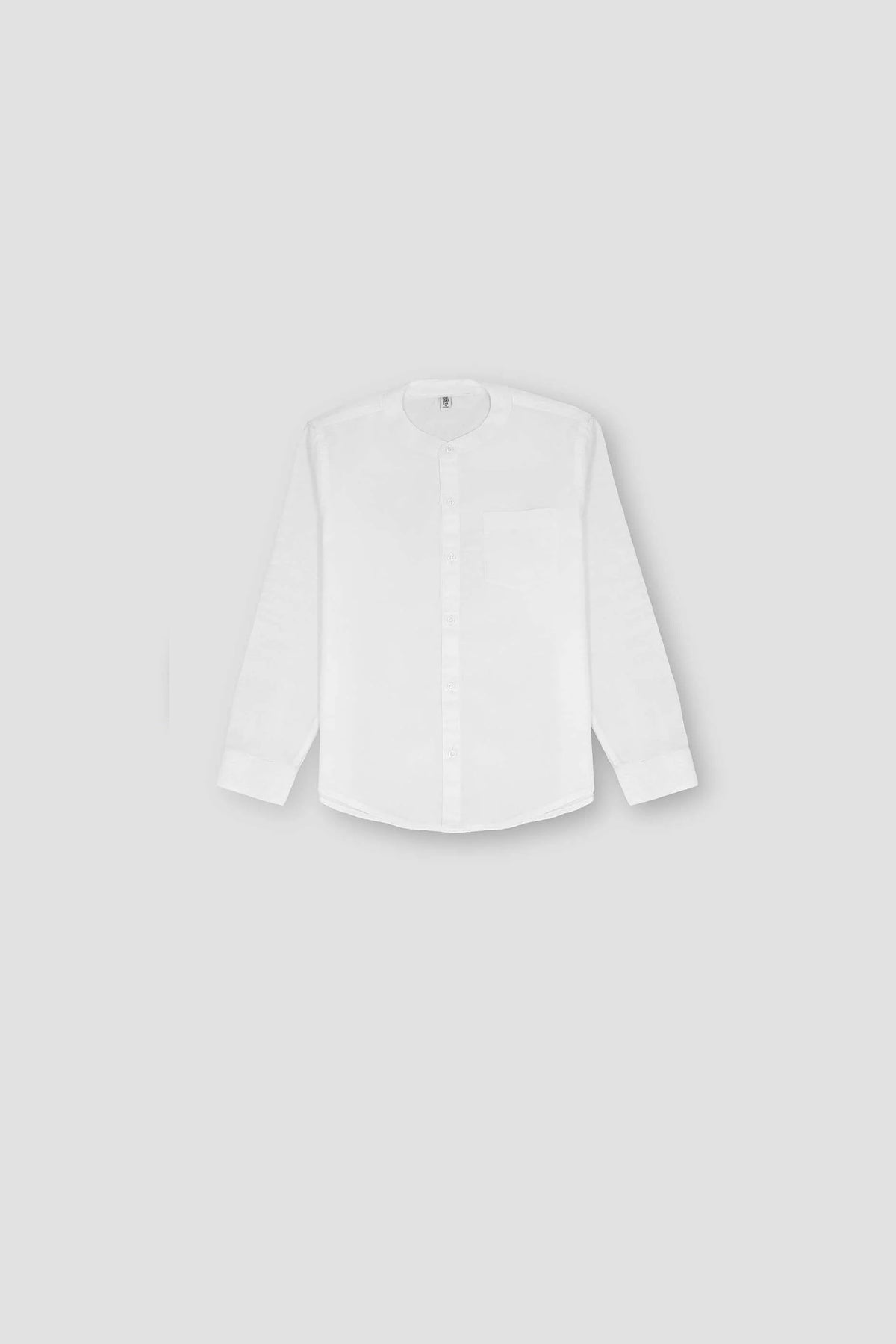 Crew Neck Sshirt For Boy - White