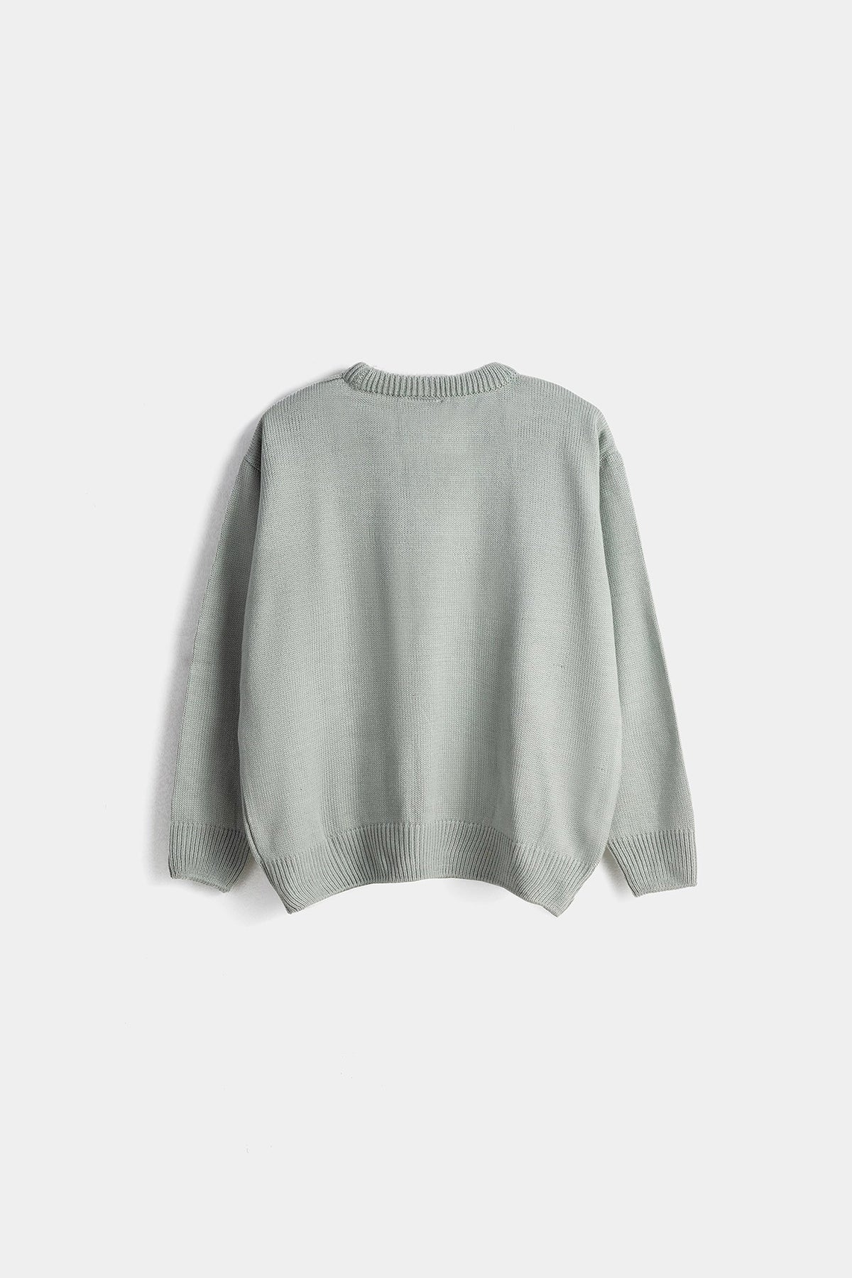 Crew Neck Sweatshirt For Women - Grey