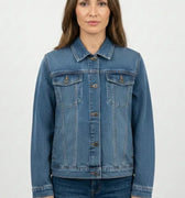 Denim Jacket For Women - Mid Blue - MEME
