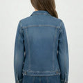 Denim Jacket For Women - Mid Blue - MEME