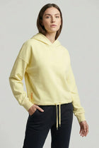Drawstring Hoodie for Women - Yellow - MEME