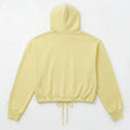 Drawstring Hoodie for Women - Yellow - MEME