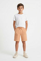  DRAWSTRING SHORTS WITH PATCH POCKETS FOR BABY BOY   MEME
