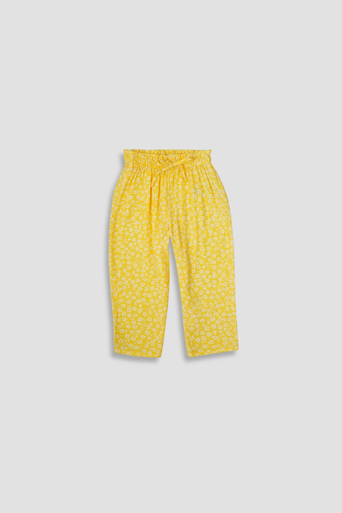 Printed Trouser for Baby Girl - Yellow