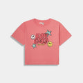 Emoji T-Shirt for Girl - Light Coral - MEME