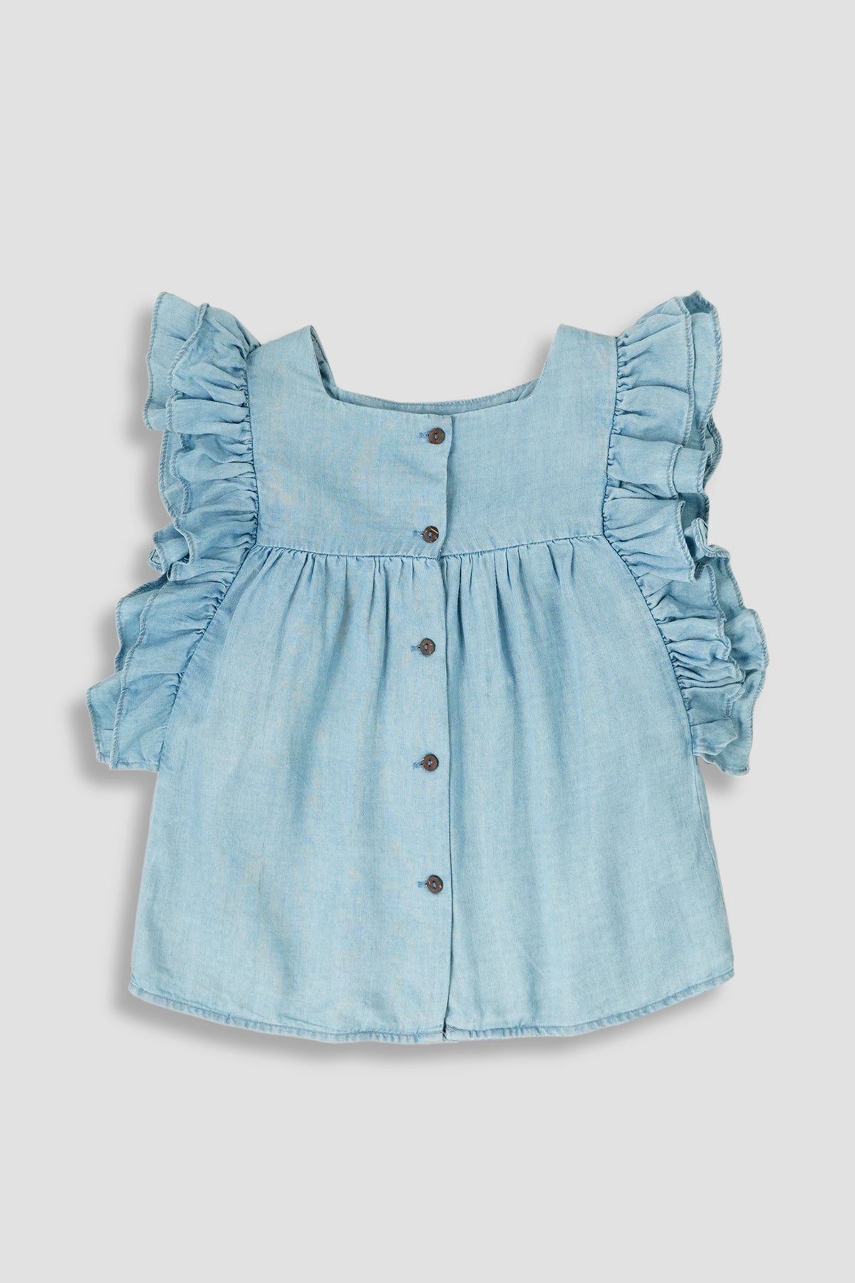 Denim Top for Girl - Light Blue