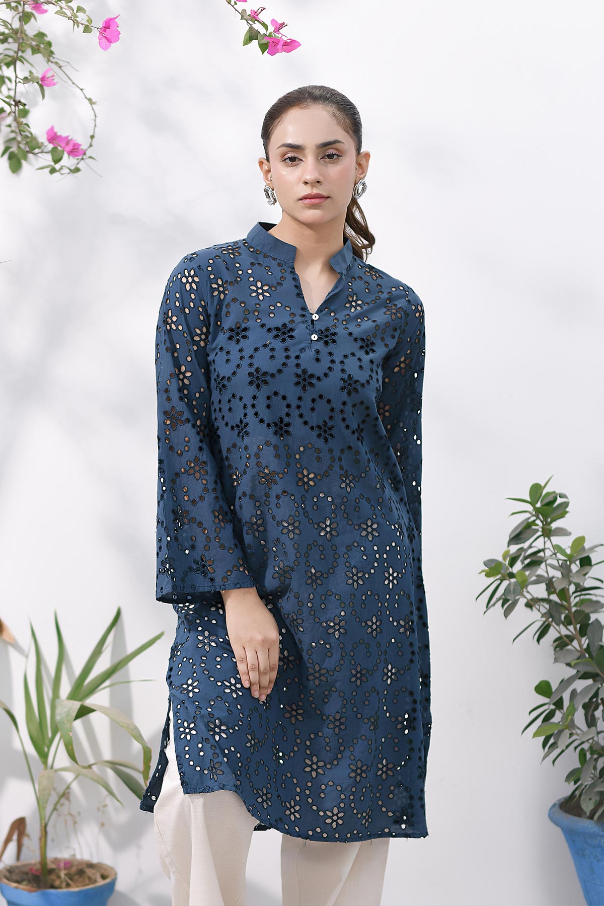 Tunic Dress for Women - Navy