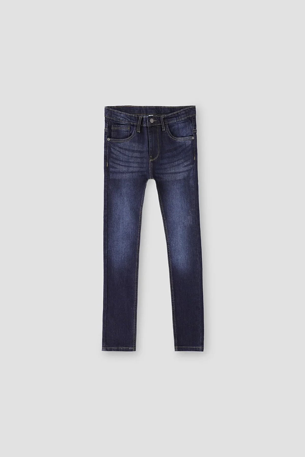 Dark Wash Denim Jeans For Girl - Dark Blue