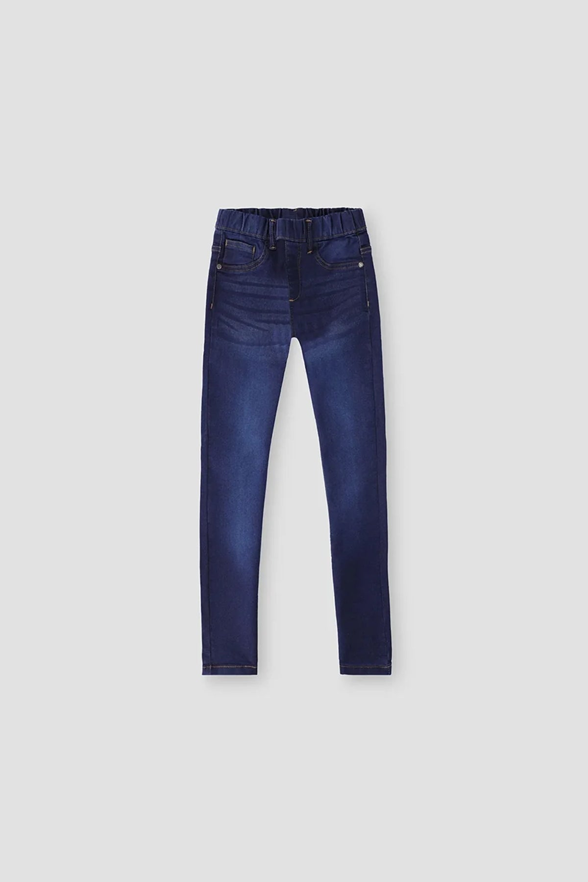Dark Wash Denim Jegging For Girl - Dark Blue