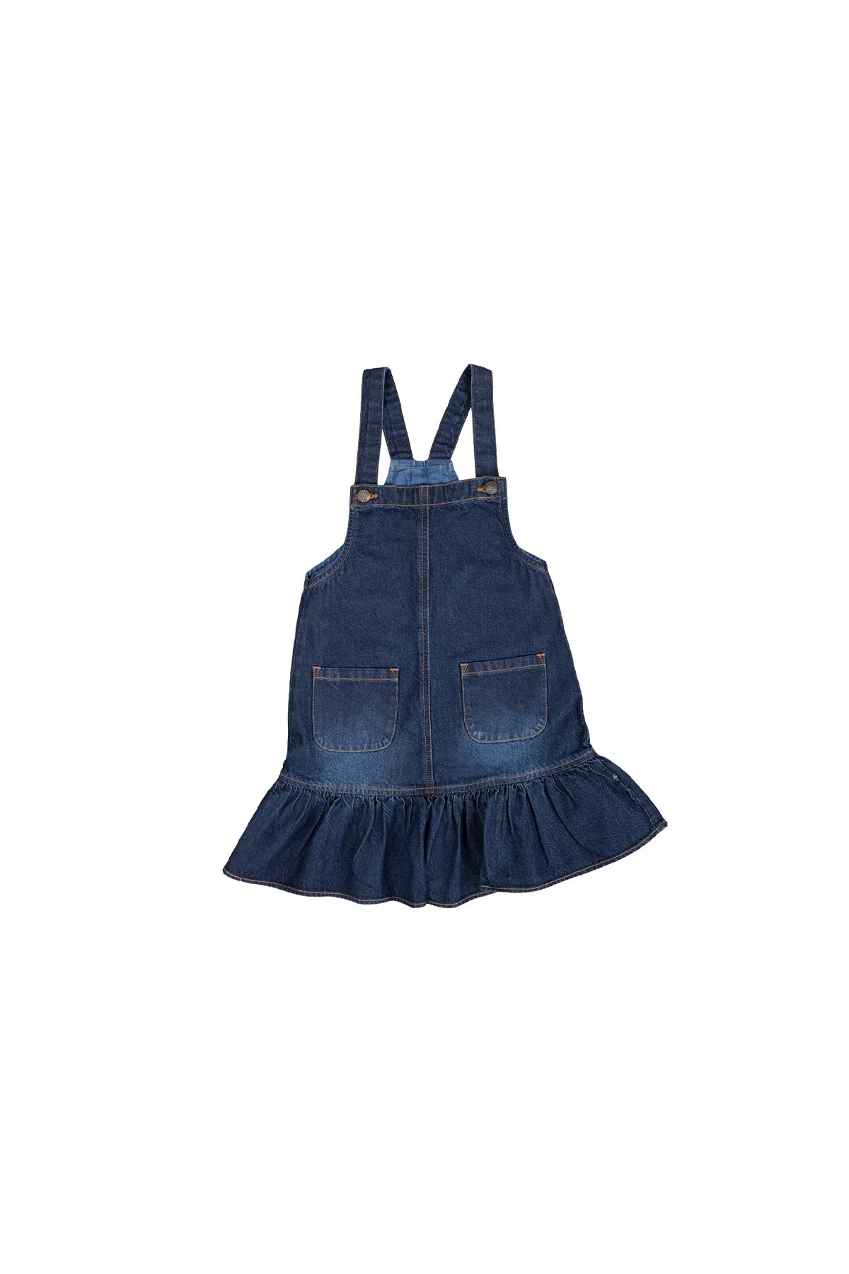 Denim Dress For Baby Girl - Dark Blue