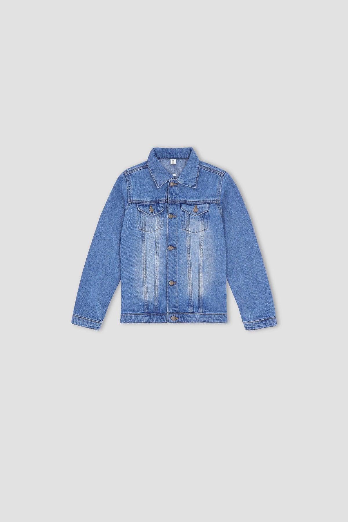 Denim Jacket For Boy - Mid Blue