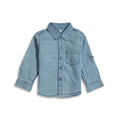 Denim Shirt for boy Greyish Teal