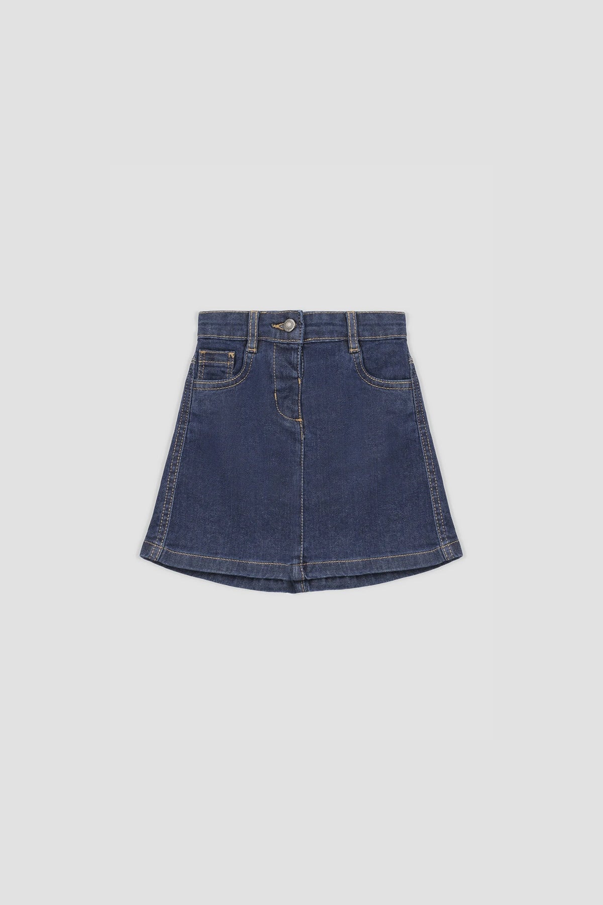 Denim Skirt For Baby Girl - Dark Blue
