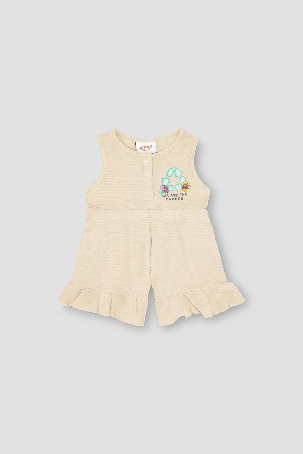 Dress For Baby Girl - Beige