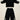 Embroidered Co-ord Set For Women - Black - MEME