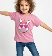 Emoji Printed T-Shirt For Baby Girl - Pink - MEME