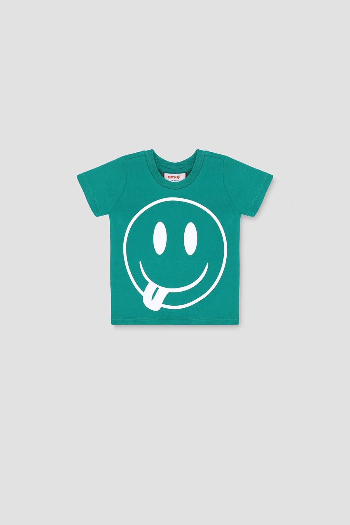 Emoji Illustrated T-Shirt For Baby Boy - Green