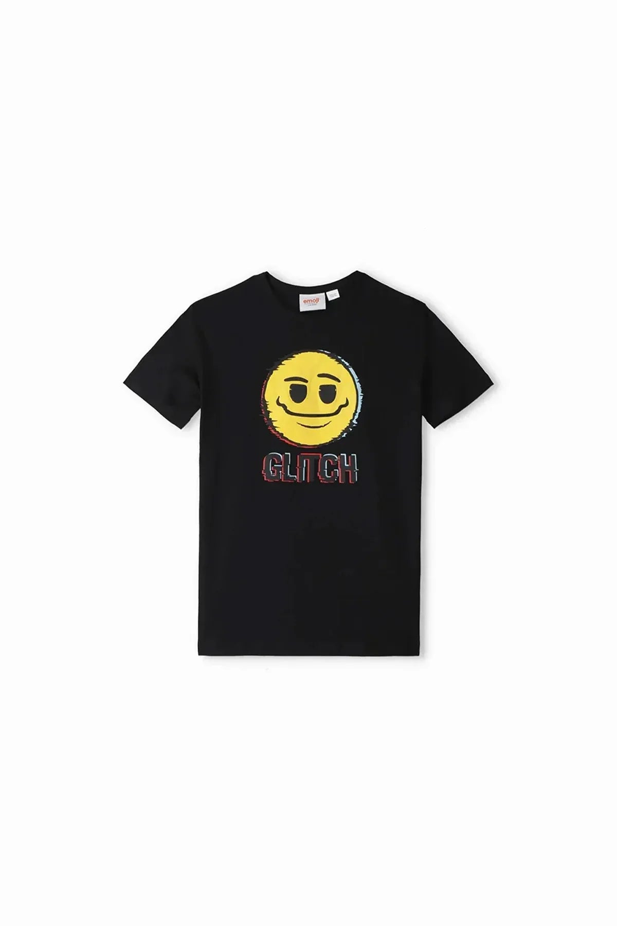 Emoji Illustrated T-Shirt For Boy - Black - MEME