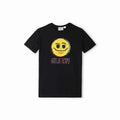 Emoji Illustrated T-Shirt For Boy - Black - MEME