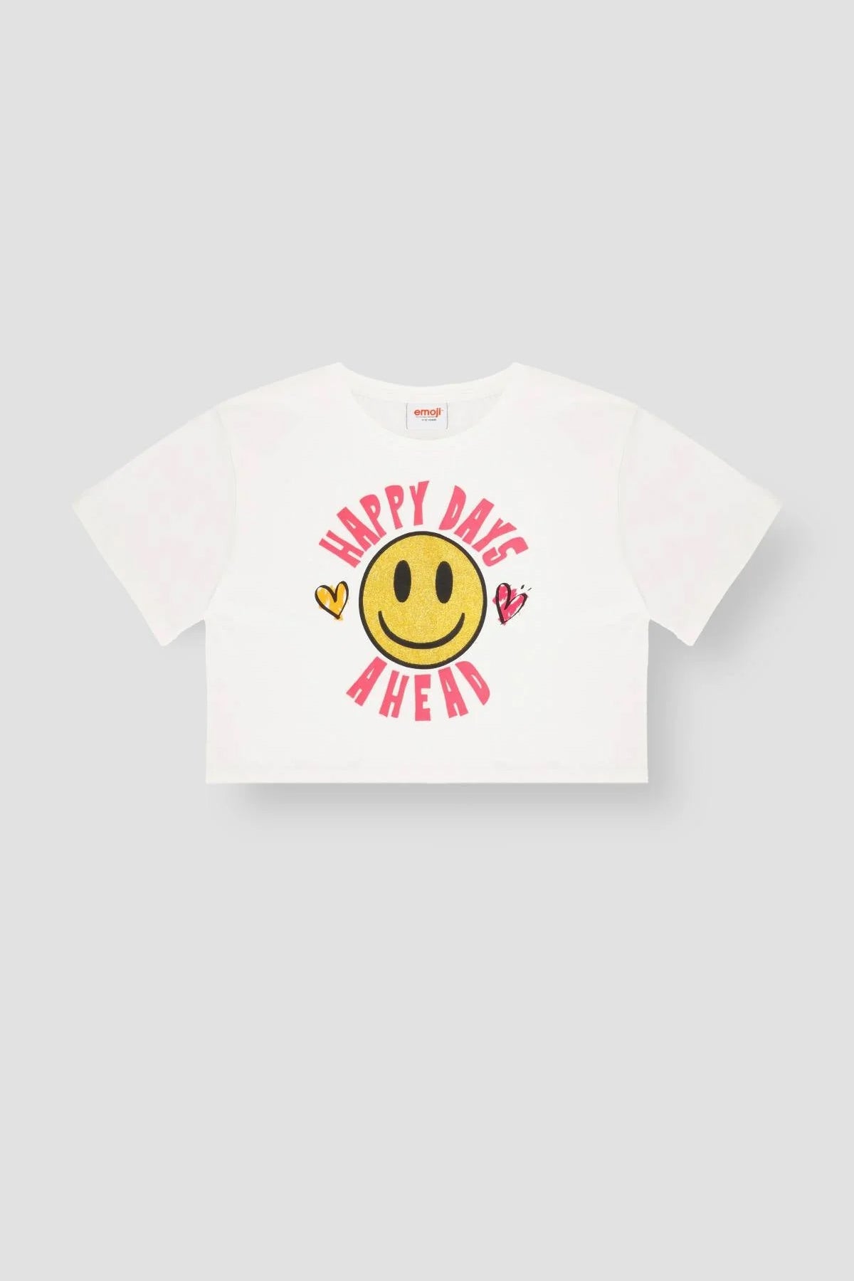 Emoji T-Shirt For Girl - White