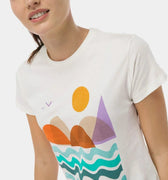 Printed T-Shirt For Women - White - MEME
