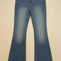Flared Denim Jeans For Women - Light Blue - MEME