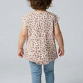Floral Printed Cap Sleeve For Baby Girl - Yellow - MEME