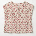Floral Printed Cap Sleeve For Baby Girl - Yellow - MEME