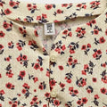 Floral Sleeveless Top for Girls - Soft Yellow - MEME