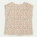 Floral Sleeveless Top for Girls - Soft Yellow - MEME